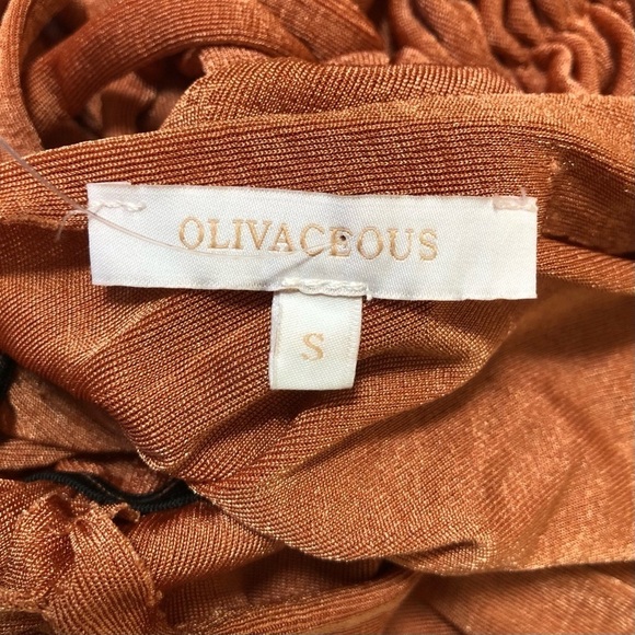 Olivaceous Midi Dress Size Small Asymmetrical Hem Size Small - Picture 5 of 5